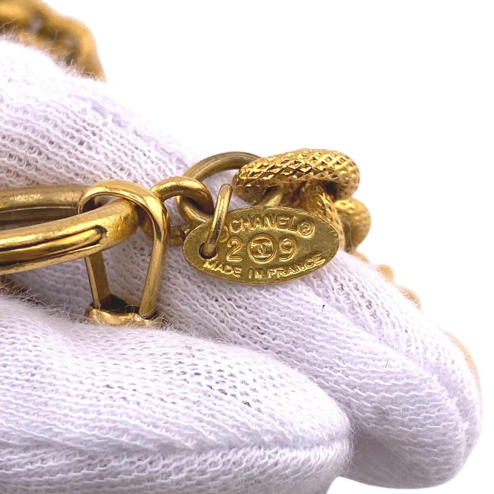 CHANEL Necklace 29 Gold Plated gold COCO Mark unisex(Unisex) Used Authentic
