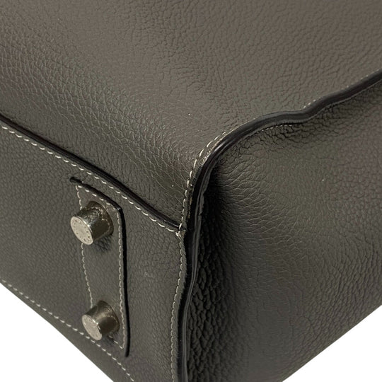 BONAVENTURA Tote Bag Epi Leather gray Nicolas unisex(Unisex) Used Authentic