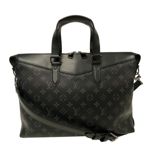 LOUIS VUITTON Briefcase M40566 leather black Shoulder Monogram Eclipse Explorer Women(Unisex) Used Authentic