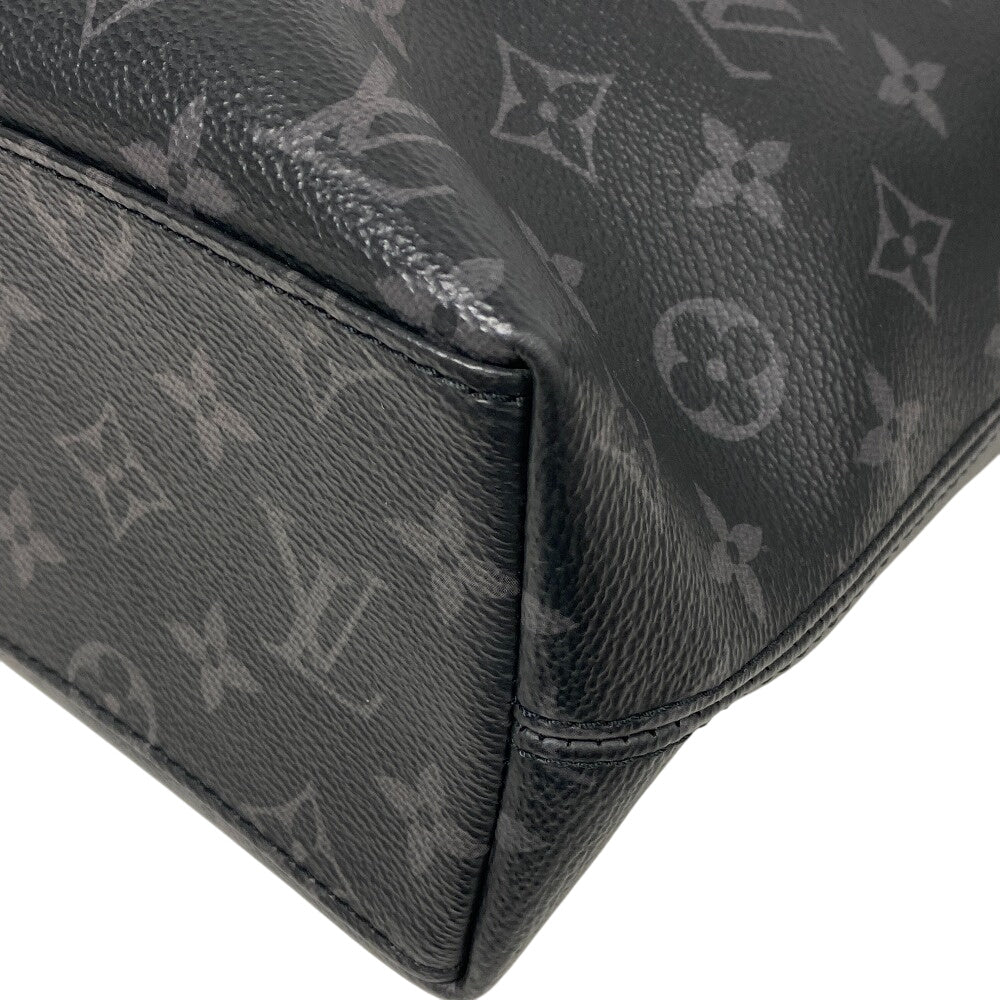 LOUIS VUITTON Briefcase M40566 leather black Shoulder Monogram Eclipse Explorer Women(Unisex) Used Authentic
