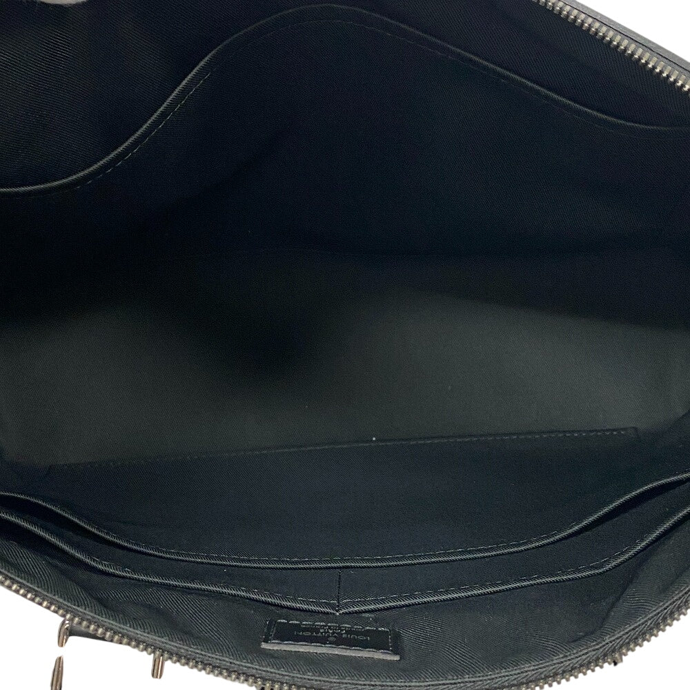 LOUIS VUITTON Briefcase M40566 leather black Shoulder Monogram Eclipse Explorer Women(Unisex) Used Authentic