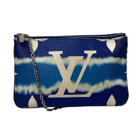LOUIS VUITTON Pochette M69124 leather blue LV Escal Pochette double zip unisex(Unisex) Used Authentic
