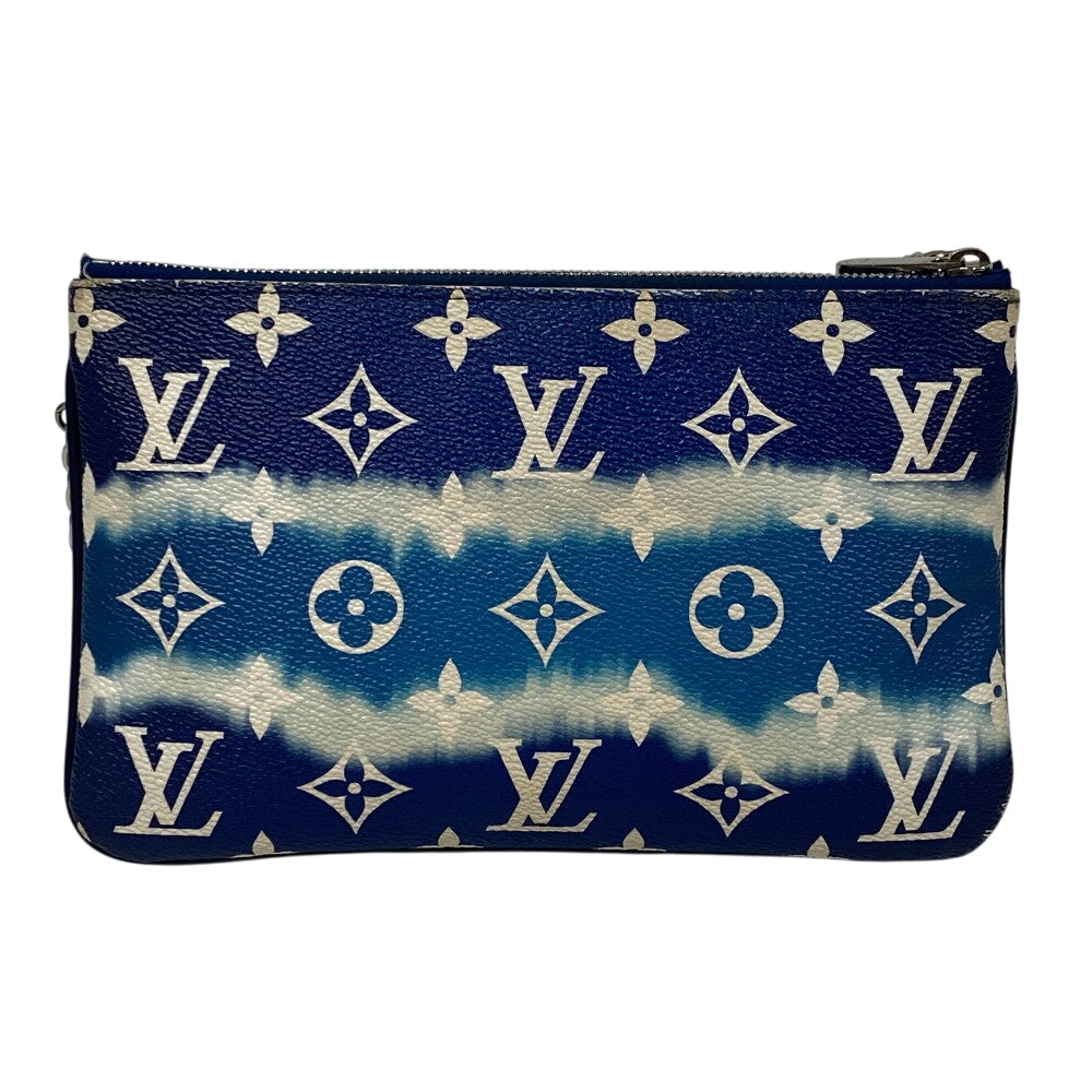 LOUIS VUITTON Pochette M69124 leather blue LV Escal Pochette double zip unisex(Unisex) Used Authentic