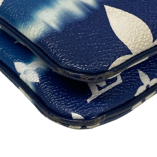 LOUIS VUITTON Pochette M69124 leather blue LV Escal Pochette double zip unisex(Unisex) Used Authentic