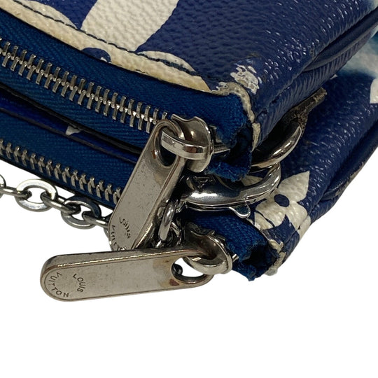 LOUIS VUITTON Pochette M69124 leather blue LV Escal Pochette double zip unisex(Unisex) Used Authentic