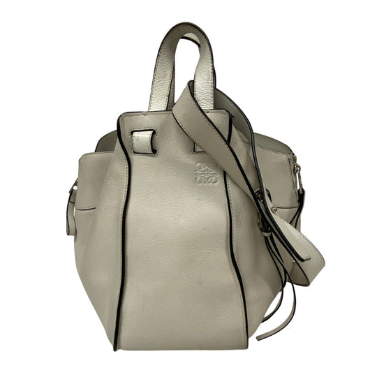 LOEWE Shoulder Bag leather white Hammock Small Women Used Authentic