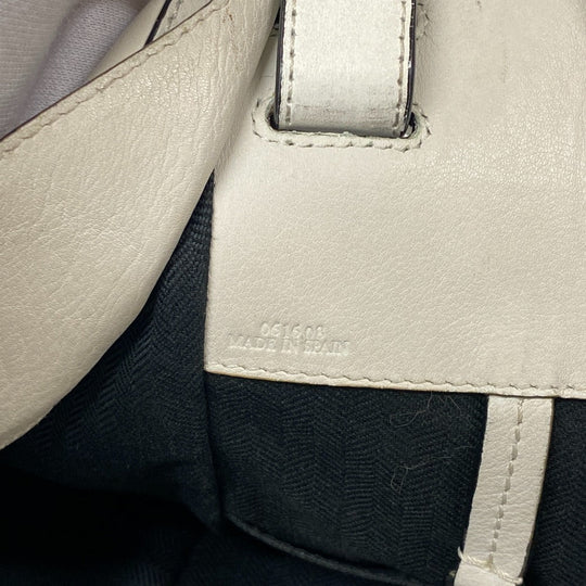 LOEWE Shoulder Bag leather white Hammock Small Women Used Authentic