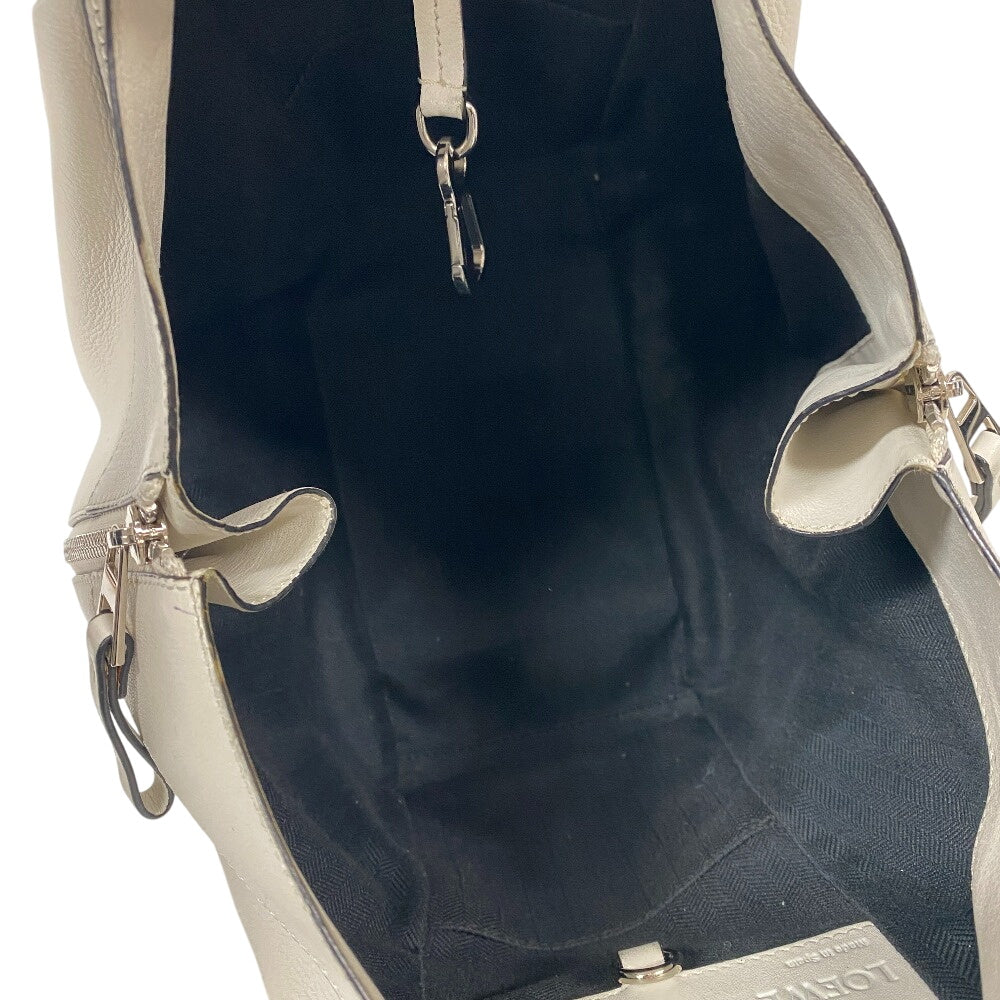 LOEWE Shoulder Bag leather white Hammock Small Women Used Authentic