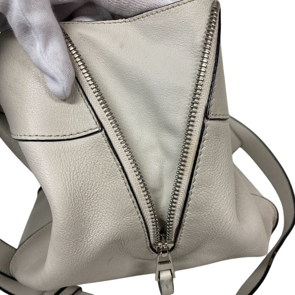 LOEWE Shoulder Bag leather white Hammock Small Women Used Authentic