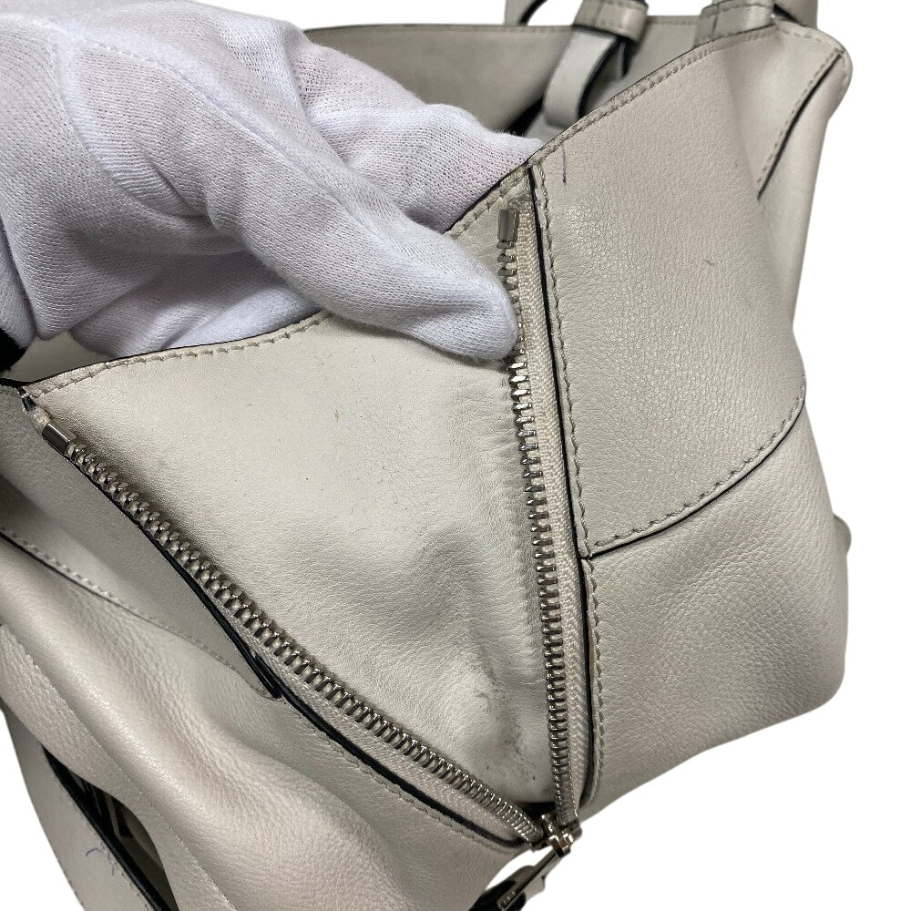 LOEWE Shoulder Bag leather white Hammock Small Women Used Authentic