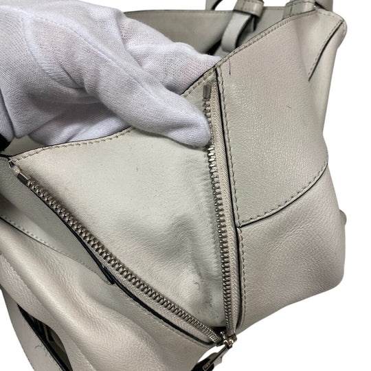 LOEWE Shoulder Bag leather white Hammock Small Women Used Authentic