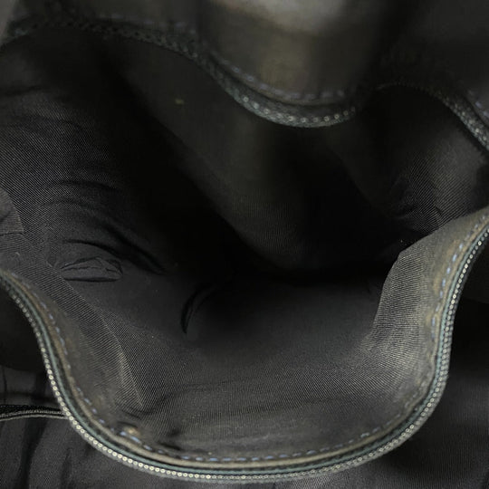 CHANEL Shoulder Bag canvas blue Coco Cabas Women Used Authentic