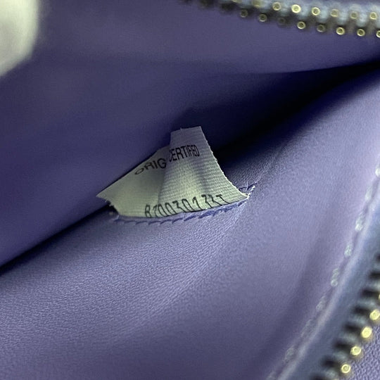 BOTTEGAVENETA Handbag leather purple 2WAY handbag Maxi INTRECCIATO Cassette Women Used Authentic