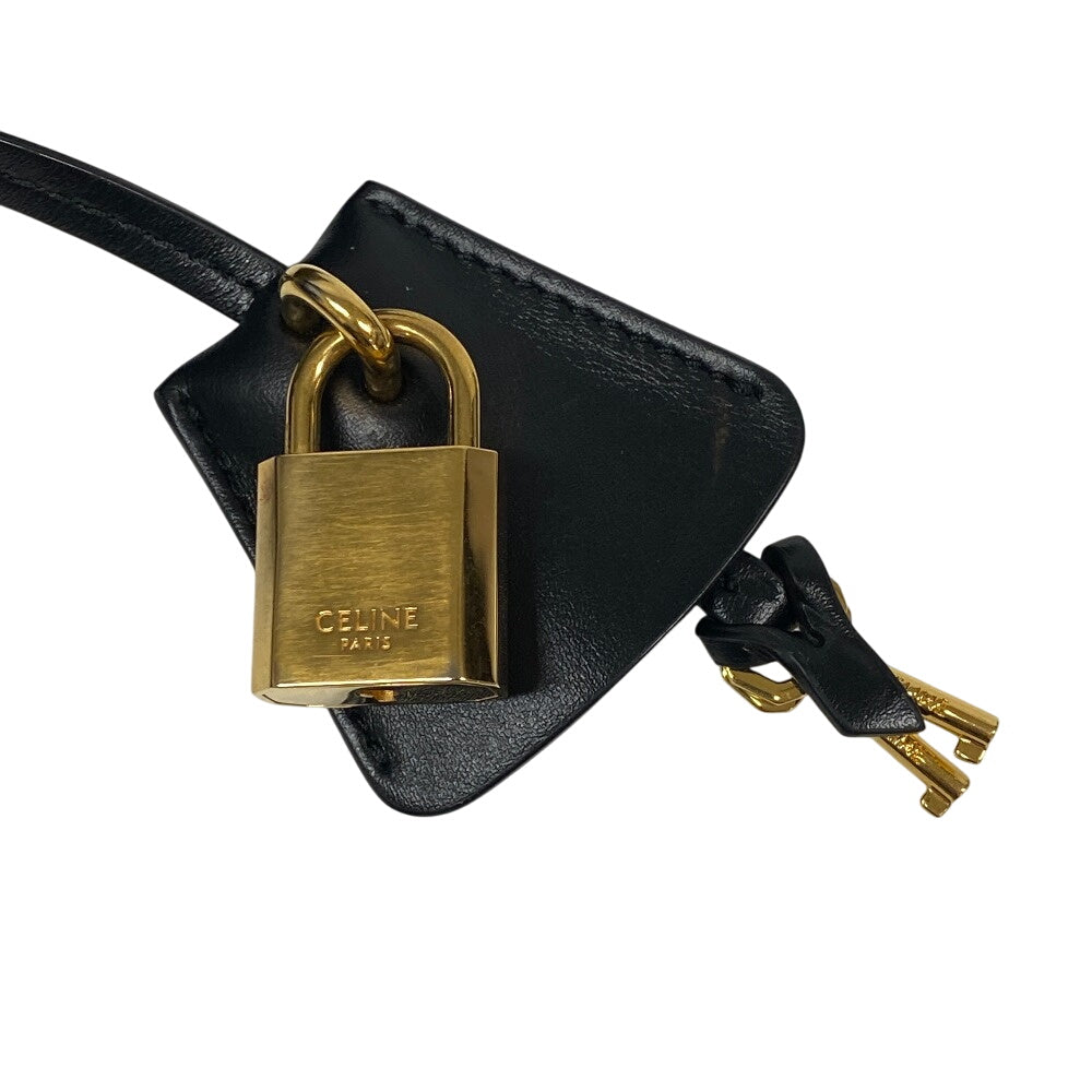 CELINE Tote Bag PVC, Leather black Triomphe Vertical Cover Women Used Authentic