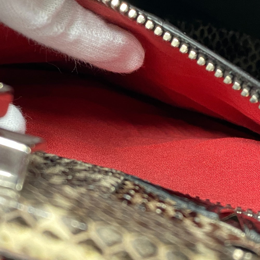 FENDI Handbag 8BN290 leather Red 2WAY Shoulder Bag Peek-a-boo regular Women Used Authentic