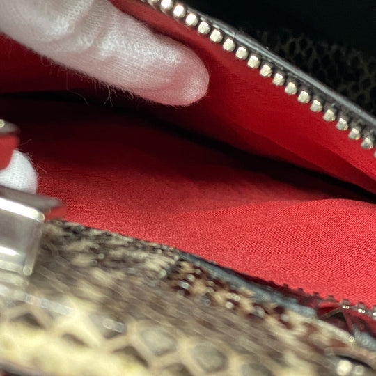 FENDI Handbag 8BN290 leather Red 2WAY Shoulder Bag Peek-a-boo regular Women Used Authentic