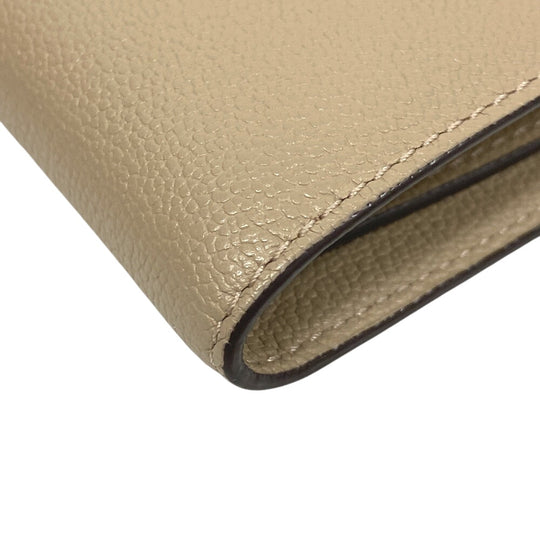 DELVAUX Bifold Wallet leather beige AB0493AAU0 24FDO Women Used Authentic