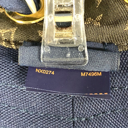 LOUIS VUITTON hat M7496M cotton Navy Bucket hat Women Used Authentic