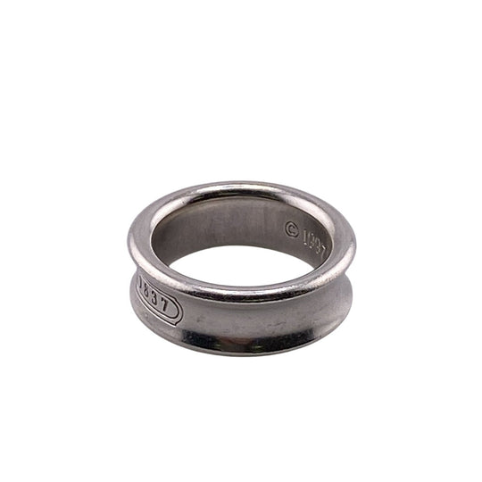 TIFFANY&Co. Ring Silver925 Silver 925 7.4g 1837 Narrow Women(Unisex) Used Authentic