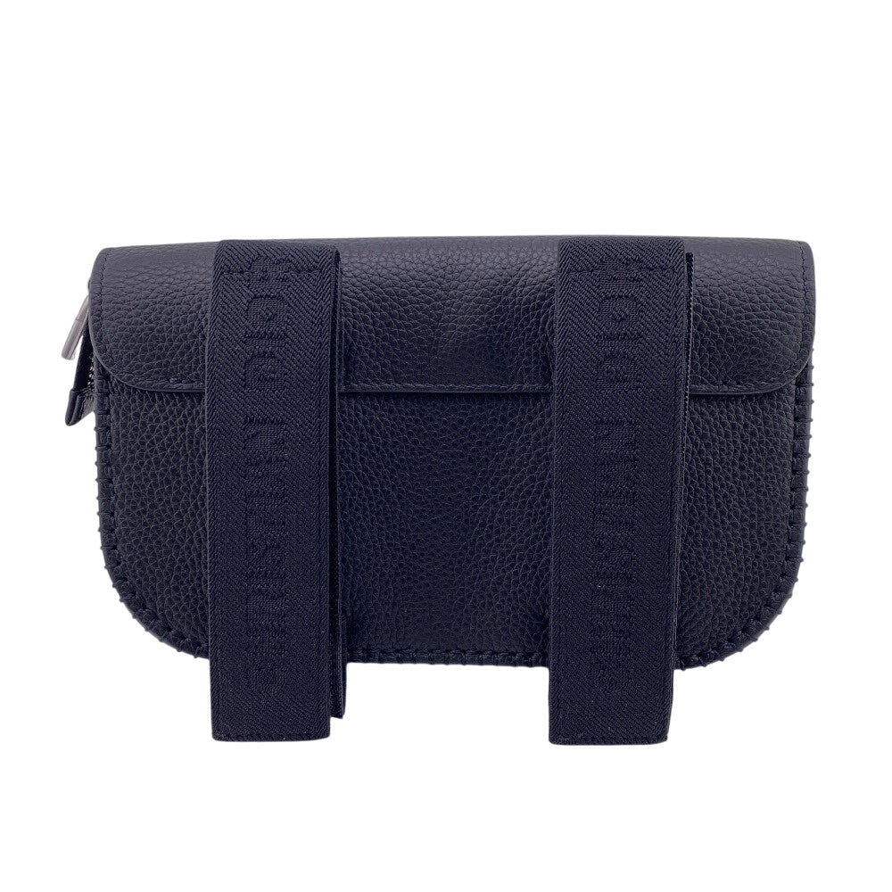 Christian Dior Pouch leather black Grained calfskin mens Used Authentic