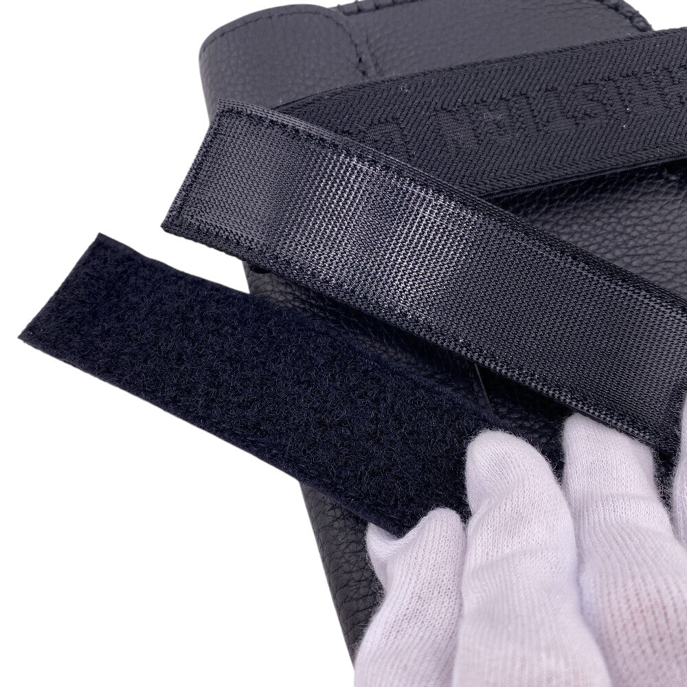 Christian Dior Pouch leather black Grained calfskin mens Used Authentic