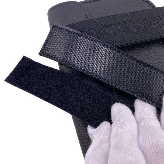 Christian Dior Pouch leather black Grained calfskin mens Used Authentic