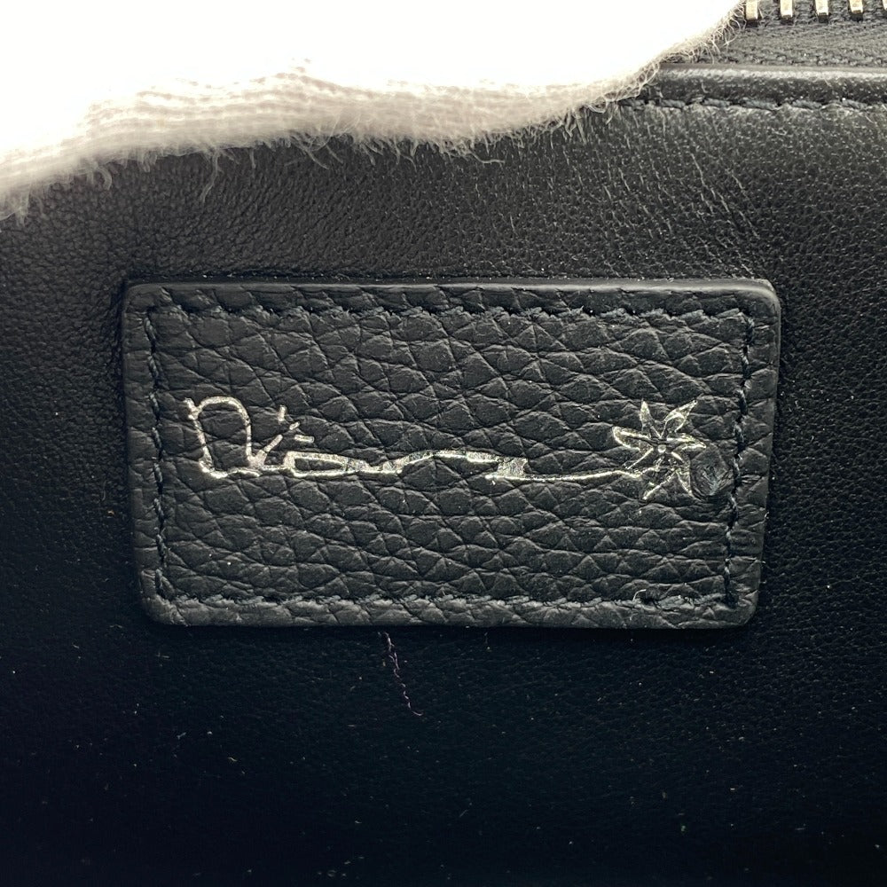 Christian Dior Pouch leather black Grained calfskin mens Used Authentic