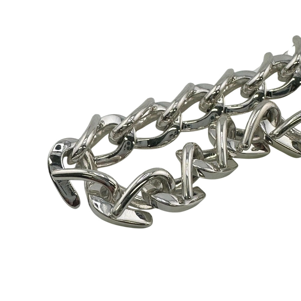 TIFFANY&Co. bracelet Silver925 Silver 925 40.5g Forge Medium Link Women Used Authentic