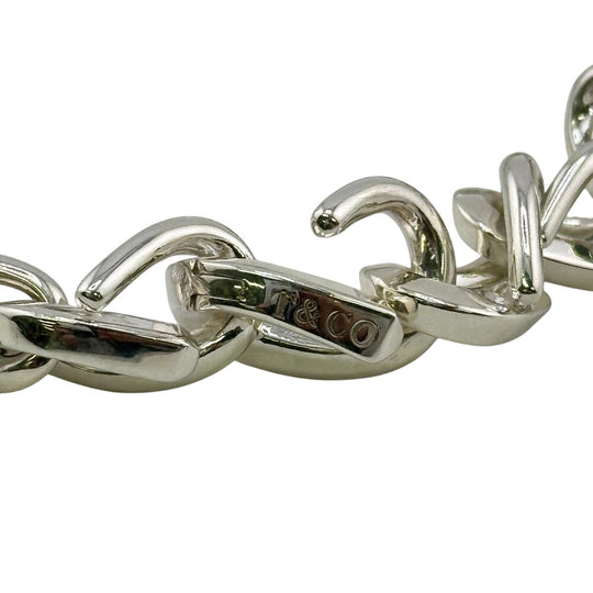 TIFFANY&Co. bracelet Silver925 Silver 925 40.5g Forge Medium Link Women Used Authentic