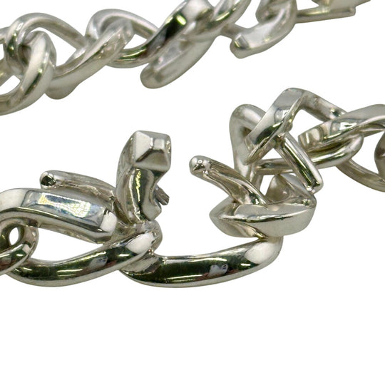 TIFFANY&Co. bracelet Silver925 Silver 925 40.5g Forge Medium Link Women Used Authentic