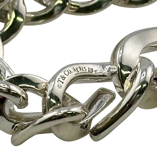 TIFFANY&Co. bracelet Silver925 Silver 925 40.5g Forge Medium Link Women Used Authentic