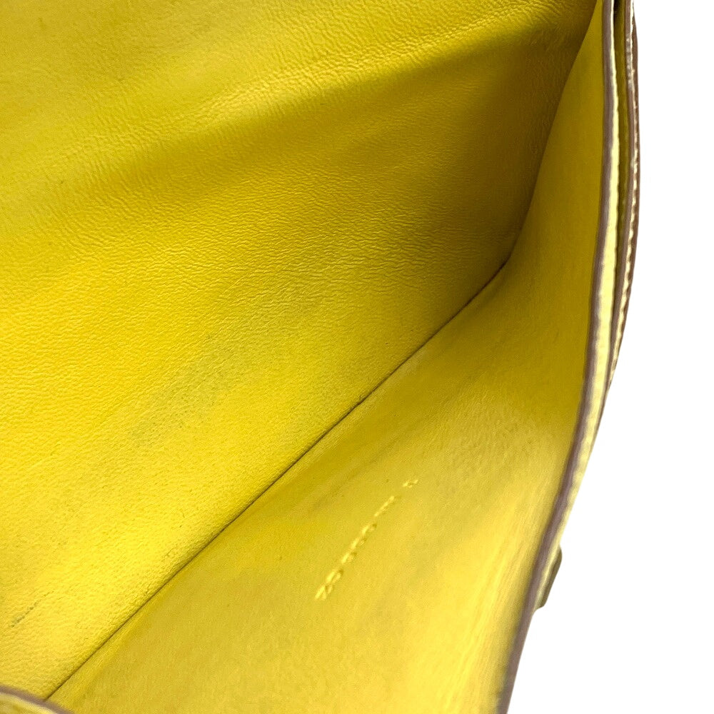 HERMES Long Wallet Purse Taurillon Clemence cream 2015 Long wallet Dogon Long Women Used Authentic