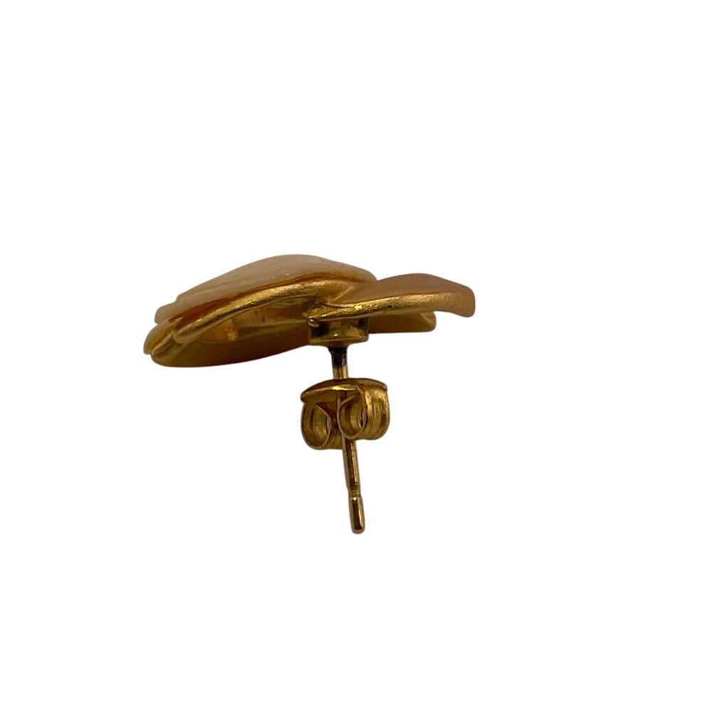 CHANEL Pierce Gold Plated gold 00T COCO Mark Women Used Authentic