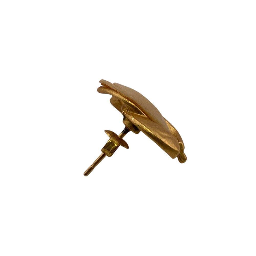 CHANEL Pierce Gold Plated gold 00T COCO Mark Women Used Authentic