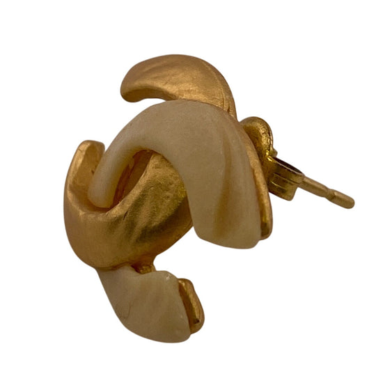 CHANEL Pierce Gold Plated gold 00T COCO Mark Women Used Authentic