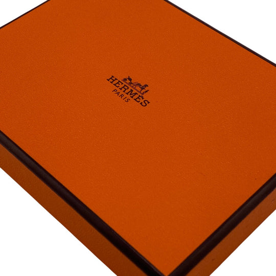 HERMES Card Case leather black MC2 Euclid mens Used Authentic