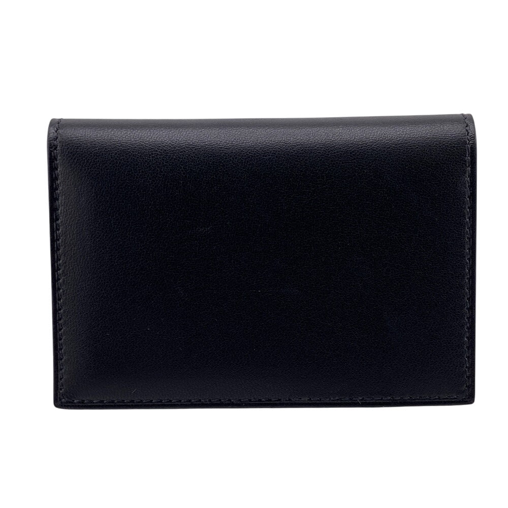HERMES Card Case leather black MC2 Euclid mens Used Authentic