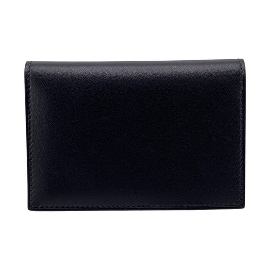 HERMES Card Case leather black MC2 Euclid mens Used Authentic