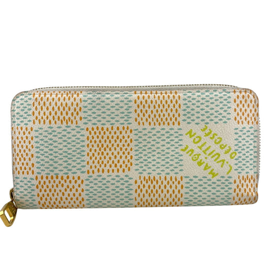LOUIS VUITTON Long Wallet Purse N40675 Damier Heritage white Damier Heritage Zippy Wallet Vertical mens(Unisex) Used Authentic