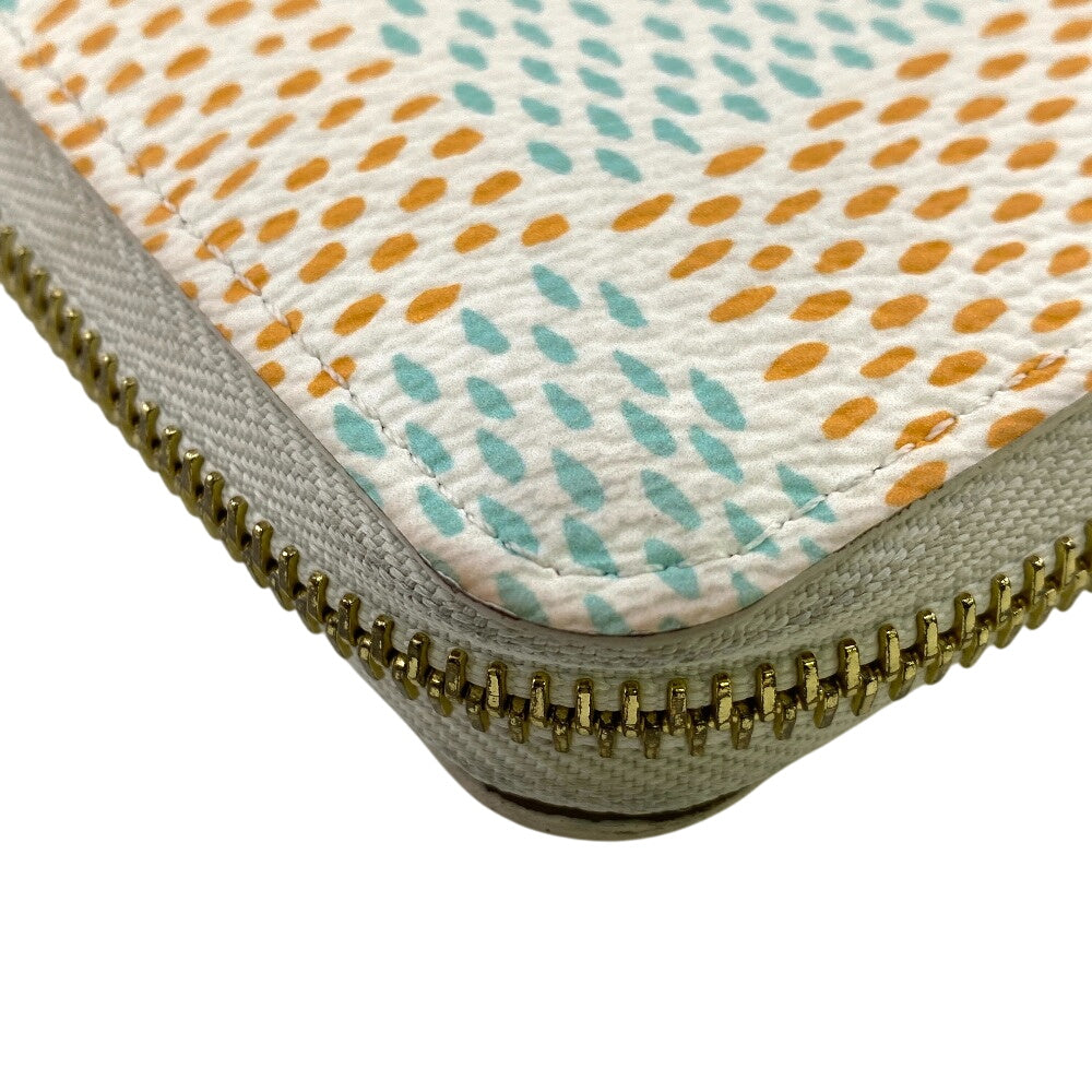 LOUIS VUITTON Long Wallet Purse N40675 Damier Heritage white Damier Heritage Zippy Wallet Vertical mens(Unisex) Used Authentic