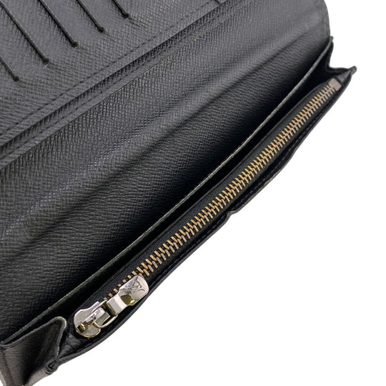 LOUIS VUITTON Bifold Wallet M61697 Monogram Eclipse black Monogram Eclipse Portefeuille Brazza mens Used Authentic