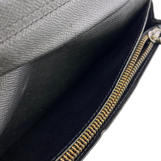LOUIS VUITTON Bifold Wallet M61697 Monogram Eclipse black Monogram Eclipse Portefeuille Brazza mens Used Authentic