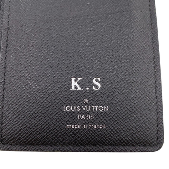 LOUIS VUITTON Bifold Wallet M61697 Monogram Eclipse black Monogram Eclipse Portefeuille Brazza mens Used Authentic