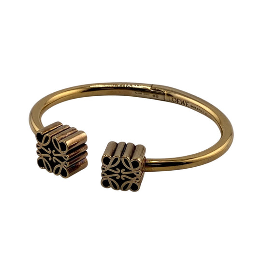 LOEWE Bangle gold gold 925 anagram Women Used Authentic