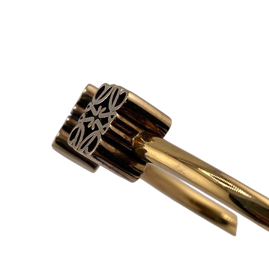 LOEWE Bangle gold gold 925 anagram Women Used Authentic