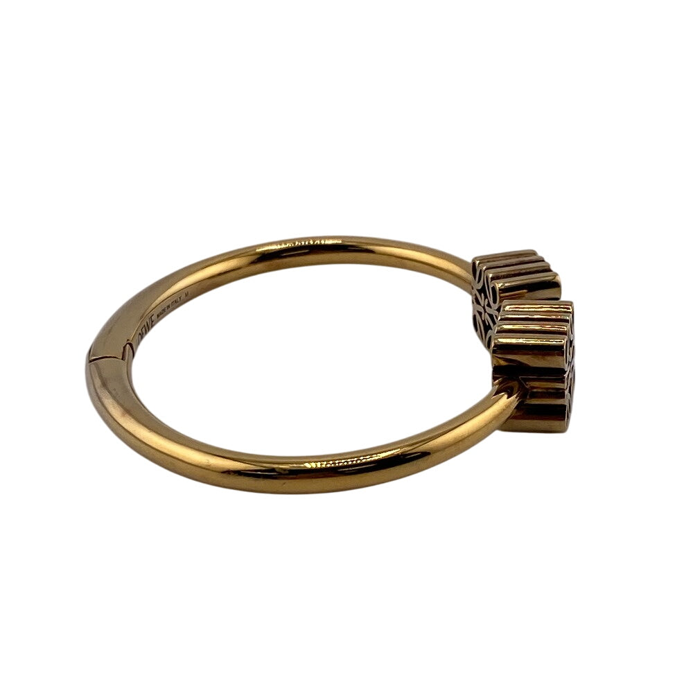 LOEWE Bangle gold gold 925 anagram Women Used Authentic