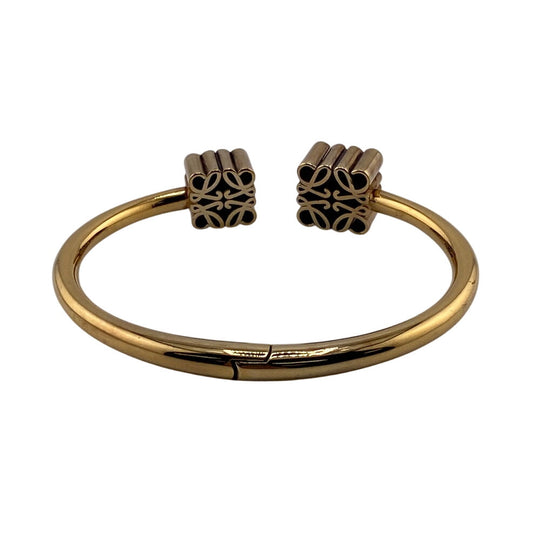 LOEWE Bangle gold gold 925 anagram Women Used Authentic