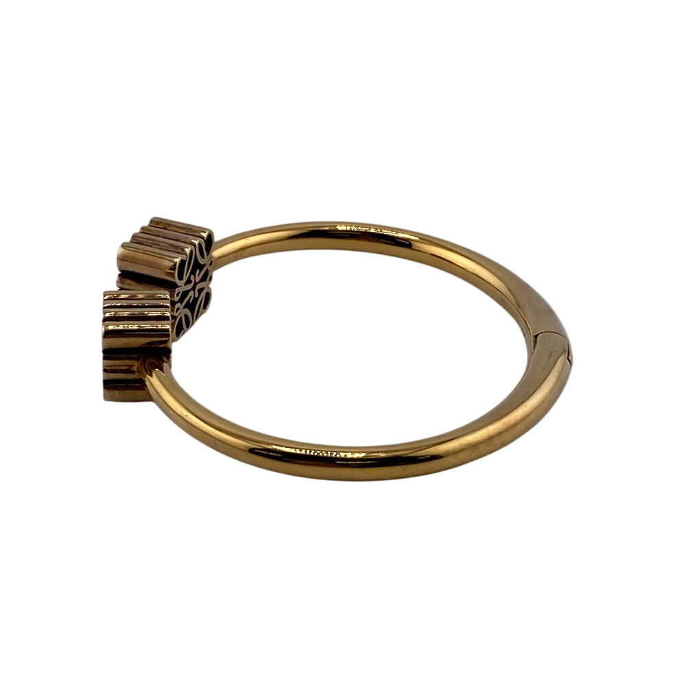 LOEWE Bangle gold gold 925 anagram Women Used Authentic