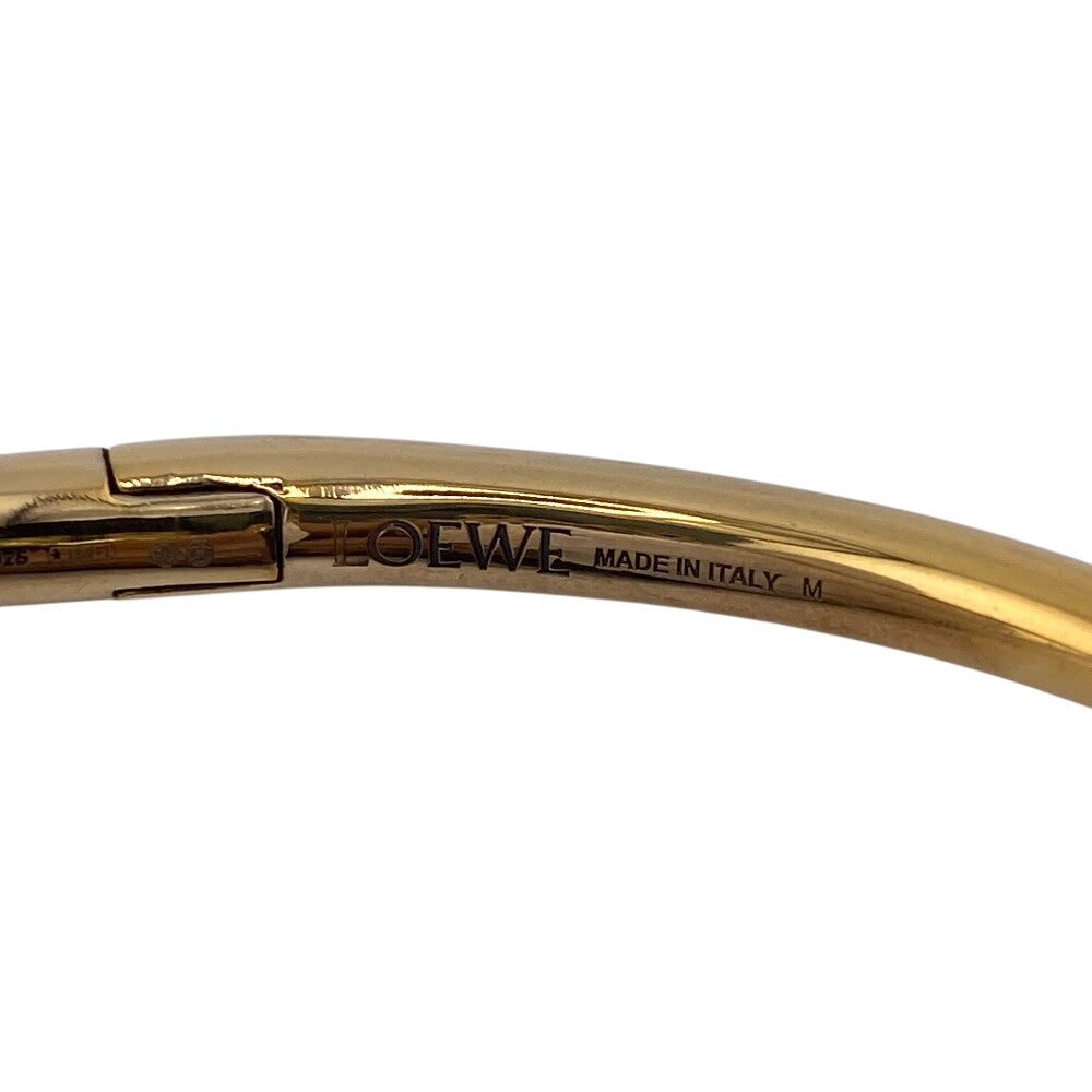 LOEWE Bangle gold gold 925 anagram Women Used Authentic