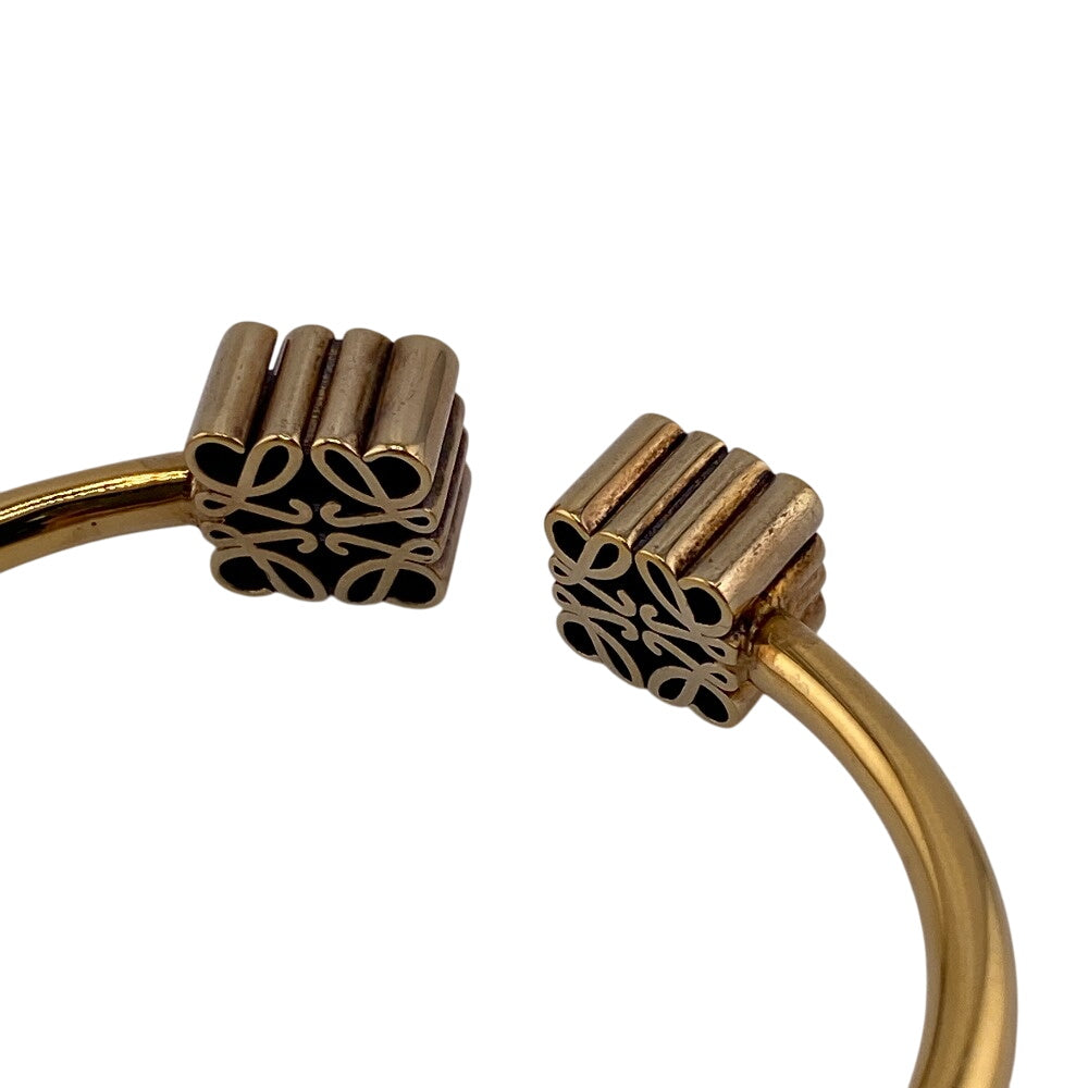LOEWE Bangle gold gold 925 anagram Women Used Authentic
